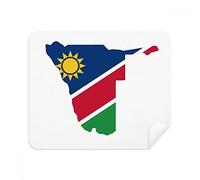 DIYthinker Repubblica di Namibia Africa Mappa Cleaner Screen Phone Occhiali Panno di Pulizia 2 Pezzi Tessuto della Pelle Scamosciata