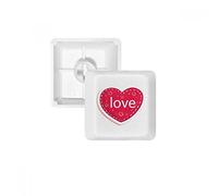 DIYthinker Rosa Day di San Valentino Amore del Cuore di DOT PBT Copritasti con Apertura per Tastiera Meccanica Bianco OEM Nessun Simbolo di Stampa