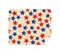 DIYthinker Rosso Blu Pentagram Campagna America Elementi Screen del Telefono Cleaner Occhiali Panno di Pulizia 2 Pezzi in Tessuto Scamosciato