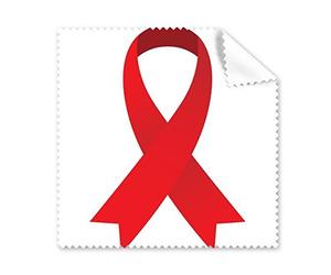 DIYthinker Rosso Ribbon Il Simbolo di HIV consapevolezza 1 Dicembre Giornata Mondiale dell'AIDS solidarietà Occhiali Panno Panno di Pulizia dello Schermo del Telefono 5pcs Cleaner