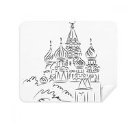 DIYthinker Russia Cattedrale Arch Black Line Sketch Screen del Telefono Cleaner Occhiali Panno di Pulizia 2 Pezzi in Tessuto Scamosciato
