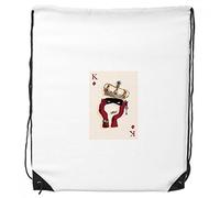 DIYthinker Sacchetti Regalo dello Zaino Drawstring Shopping Sport Carte da Gioco Diamante K Modello