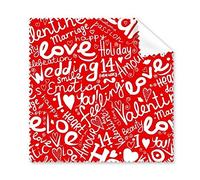 DIYthinker San Valentino Amore Matrimonio Celebrazione Sorriso emozione Amour Bellezza Cuore Bacio Ti Amo 5pcs Passione Illustrazione Modello Occhiali Panno Panno di Pulizia dello Schermo del telefon
