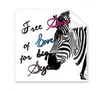 DIYthinker Semplice Zebra Immagine Lettera Occhiali Panno di Pulizia del Panno degli Animali Screen Phone Cleaner 5Pcs