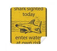 DIYthinker Shark Entrare in Acqua a Rischio Occhiali Panno di Pulizia dello Schermo del Telefono Cleaner Tessuto della Pelle Scamosciata 2 Pezzi