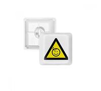DIYthinker Simbolo di Pericolo Giallo Nero Kids Protected Triangolo PBT Copritasti con Apertura per Tastiera Meccanica Bianco OEM Nessun Simbolo di Stampa