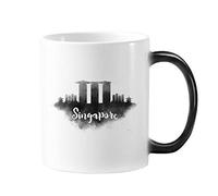 DIYthinker Singapore Inchiostro Città Morphing sensibile al Calore Cambiare Colore Mug Cup Regalo Latte caffè con Maniglie 350 Ml