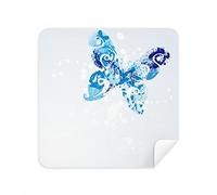 DIYthinker Sky Animale Blu Farfalla svolazzante Graffiti Occhiali Panno di Pulizia dello Schermo del Telefono Cleaner Tessuto della Pelle Scamosciata 2 Pezzi