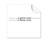 DIYthinker Slogan Il Motivo per Cui Un Grande Uomo è Grande è Che Lui Decide di Essere Un pulitore Grande Uomo Occhiali Panno Panno di Pulizia dello Schermo del Telefono Regalo 5Pcs