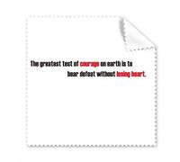 DIYthinker Slogan La più Grande Prova di Coraggio sulla Terra sopporta Sconfitta Senza perdersi d'animo Occhiali Panno di Pulizia del Panno dello Schermo del Telefono Cleaner 5Pcs