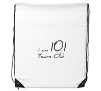 DIYthinker Sono 101 Anni età avanzata dello Zaino Drawstring i Sacchetti di acquisto del Regalo Sport