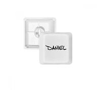 DIYthinker Speciali Scrittura a Mano in Inglese Nome Daniel PBT Copritasti con Apertura per Tastiera Meccanica Bianco OEM Nessun Simbolo di Stampa