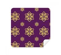 DIYthinker Thailandia Viola d'oro Decorativo del Modello Occhiali Panno di Pulizia dello Schermo del Telefono Cleaner Tessuto della Pelle Scamosciata 2 Pezzi