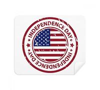 DIYthinker USA Independence Day Red Flag Storia Postale Screen Phone Cleaner Occhiali Panno di Pulizia 2 Pezzi in Tessuto Scamosciato