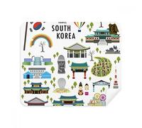 DIYthinker Viaggiare in Corea del Sud Screen Phone Cleaner Occhiali Panno di Pulizia 2 Pezzi Tessuto della Pelle Scamosciata