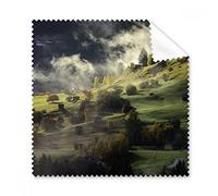 DIYthinker Village Nebbia Hill Forest Landscape Occhiali Panno di Pulizia del Panno dello Schermo del Telefono 5pcs Cleaner