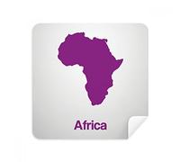 DIYthinker Viola Africa Illustrazione Mappa del Modello Occhiali Panno di Pulizia dello Schermo del Telefono Cleaner Tessuto della Pelle Scamosciata 2 Pezzi
