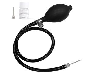diytoolsman Kit pompa per casco da calcio, pompa manuale universale per casco con valvola di rilascio e lubrificante, tre aghi di gonfiaggio