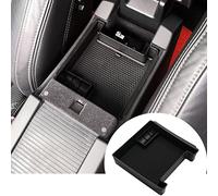 DIYUCAR Vassoio portaoggetti da bracciolo nero adatto per S60 S60L V60 XC60 2009-2017 con accessori auto tappetino