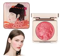 Diyxisk Blush Polvere, in Rilievo Blush in Polvere, L'ultimo Leggero Fard Viso, 6g Fard Illuminante Viso, Luminosità Naturale, Fard Waterproof, Trucco Viso a Lunga Tenuta (Rosa)