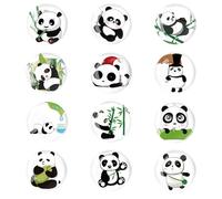 Diyxisk Calamite Frigorifero, 12 Pezzi Diversi Modelli Decorare Calamite, Carino Magneti Frigo, Adatto per Lavagne Magnetiche, Frigoriferi, Condizionatori, Lavatrici, Lavagne Bianche (Panda)