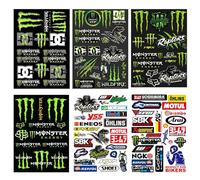 Diyxisk Kit Adesivi Sponsor per Moto e Motocross - 6 Pezzi Sticker Grafiche