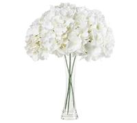 Diyxisk Ortensie Artificiali Bianco 3 Pezzi Fiori Artificiali Decorativi 68cm Fiori Finti per Decorazioni Decorazioni Hotel per Centrotavola Matrimonio Progetto Fai da Te