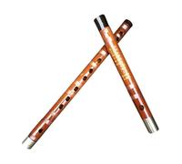 Dizi Kit Doppio Rame Bianco A Due Sezioni In Vero Corno Rosso Flauto Di Bambù Strumento Flauto Flauto Per Principianti(F Key)