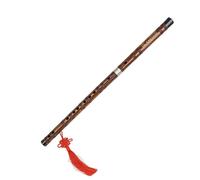 Dizi Kit Flauto Di Bambù A Due Sezioni Per Strumenti Musicali Entry-level Marrone Rossastro In Una Scatola Di Plastica(G Key)