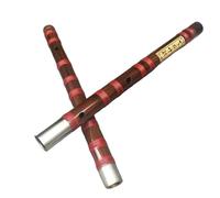 Dizi Kit Flauto Di Bambù Amaro In Rame Bianco A Doppio Inserto Corno Rosso Che Suona Lo Strumento Flauto Traverso Di Bambù(F Key)