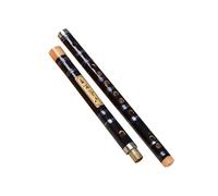 Dizi Kit Flauto Di Bambù Amaro Trasversale A Due Sezioni Flauto Di Bambù Professionale Per Principianti(Black,C)