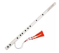 Dizi Kit Flauto Per Principianti Flauto Traverso A Base Zero Flauto Di Bambù Professionale Per Adulti(White,G Key)