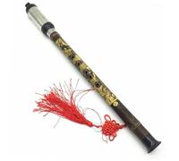Dizi Kit Flauto Verticale Bawu In Bambù Viola Naturale Chiave F/G Strumento Popolare Intagliato Staccabile(F Key)