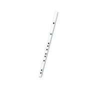 Dizi Kit Mini Piccolo Flauto Traverso Ingresso Flauto Di Bambù Strumento Per Principianti Piccolo Flauto Portatile(White,C Key)