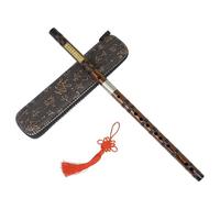 Dizi Kit Scatola Di Stoffa Per Flauto Di Bambù C/D/E/F/G Tono Flauto Di Bambù Amaro Dongxiao Principianti Che Suonano Il Flauto(F Key)