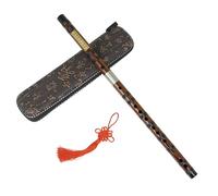 Dizi Kit Scatola Di Stoffa Per Flauto Di Bambù Flauto Di Bambù Amaro Strumento Musicale Nazionale Dongxiao Principianti Che Suonano Il Flauto(C Key)