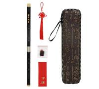 Dizi Kit Strumento Professionale Per Flauto Di Bambù In Mogano Principiante Flauto Con Ingresso A Base Zero(E Key)