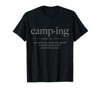 Dizionario Definizione Campeggio Divertente Camper Maglietta