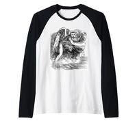 Dizionario di Volo Oscuro di Sitri Demone Maglia con Maniche Raglan