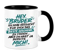 Diztoud Tazza per fratello, regalo di Natale, compleanno, regalo di Natale per fratelli, fratelli, fratelli, regali divertenti per fratelli, regalo di compleanno, regalo da uomo, 325 ml