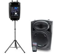 Dj amplificato altoparlante da 8"200W 20 centimetri USB/SD/BT + piede