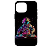 DJ Astronauta Space EDM Techno House Music Disco in vinile Custodia per iPhone 16 Pro Max