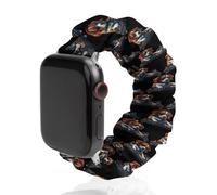 DJ Beagle Dog - Cinturino elastico compatibile con iWatch, divertente cinturino per smart watch per uomo e donna, 38 mm/40 mm, 42 mm/44 mm, 38mm/40mm, Poliestere, Nessuna pietra preziosa