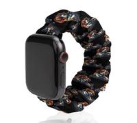 DJ Beagle Dog - Cinturino elastico compatibile con iWatch, divertente cinturino per smart watch per uomo e donna, 38 mm/40 mm, 42 mm/44 mm, 42mm/44mm, Poliestere, Nessuna pietra preziosa