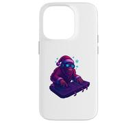 DJ Bigfoot Natale Divertente Techno Rave EDM Regalo Custodia per iPhone 14 Pro