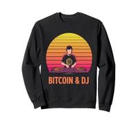 DJ Bitcoins Art Music Amante Design Blockchain batte Bitcoin Felpa