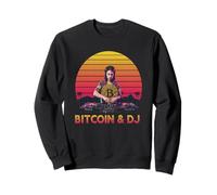 DJ Bitcoins Art Music Amante Design Blockchain batte Bitcoin Felpa