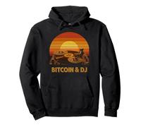 DJ Bitcoins Art Music Amante Design Blockchain batte Bitcoin Felpa con Cappuccio