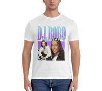 Dj Bobo 90S Style Eurodance T-Shirt T-Shirts for Men Aesthetic Clothing White XXL