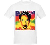 Dj Bobo Planet Colors Custom T Shirts Design Round Neck Mens Man White S